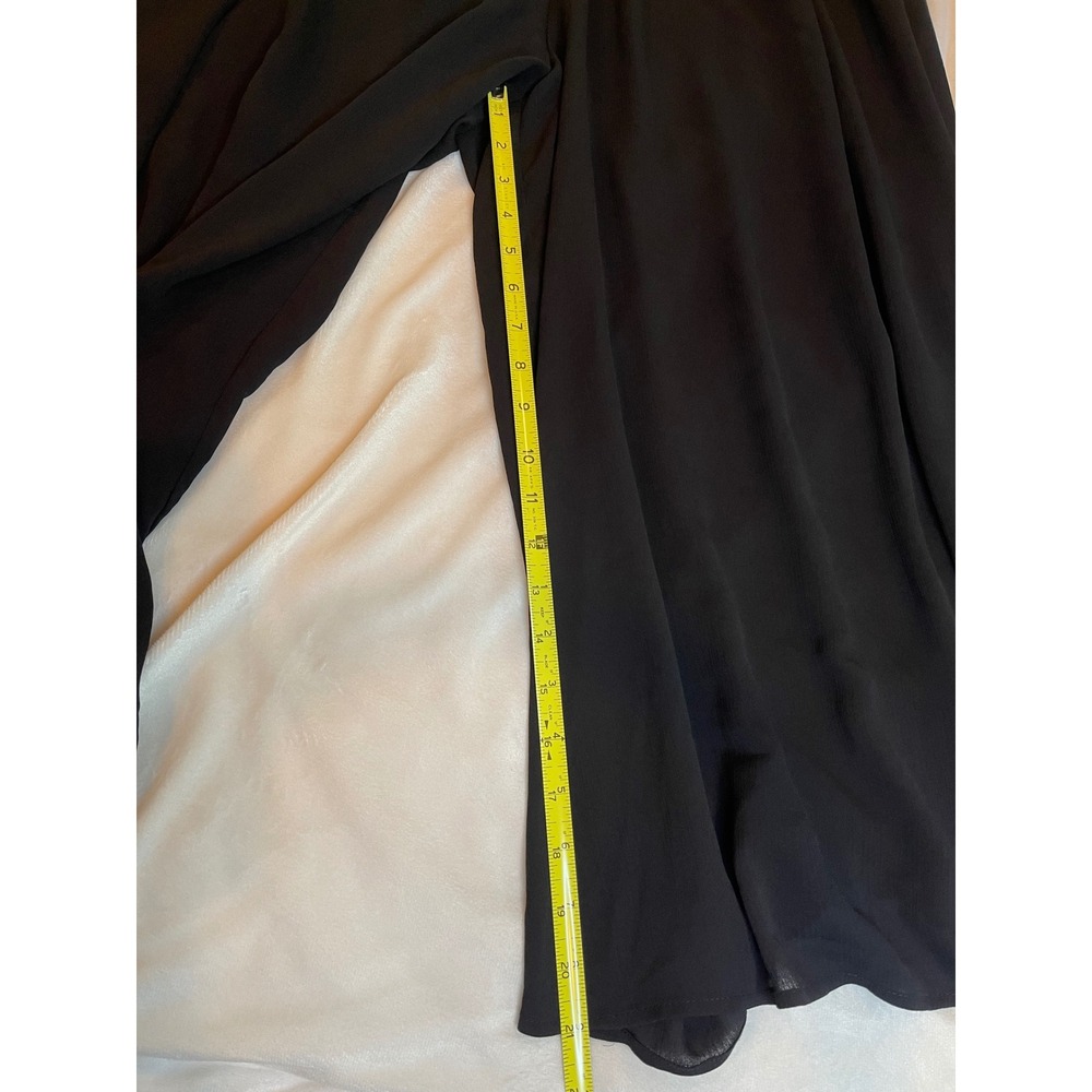 Torrid Swim Coverup Black Smocked Strapless Jumpsuit Wide Leg Plus Size 2 2X NWT - Picture 4 of 9